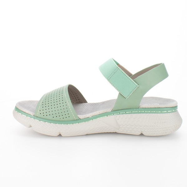 SANDALIAS MUJER NEW WALK VERDE ELÁSTICO - 5