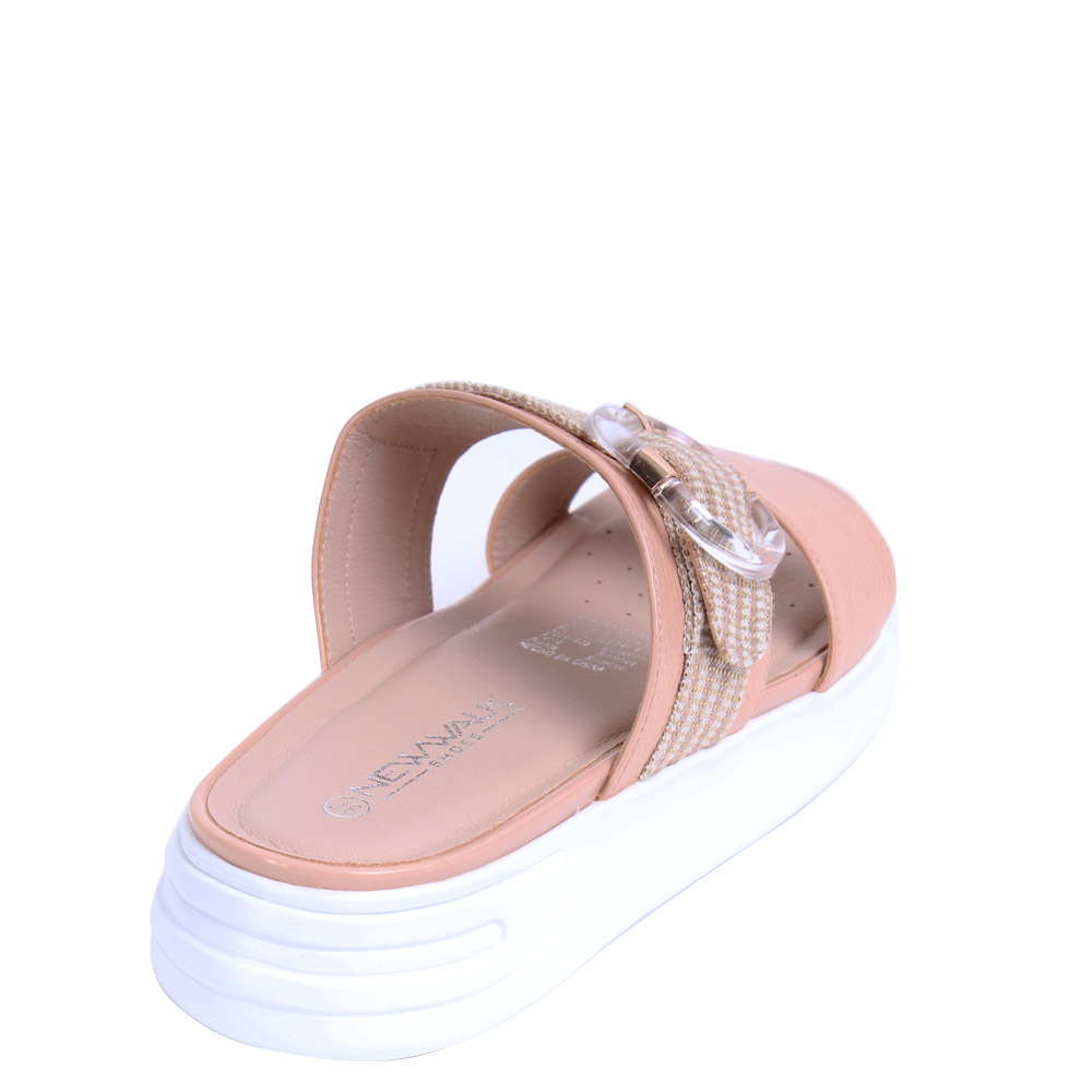 SANDALIAS MUJER NEW WALK HEBILLA PINK - 4
