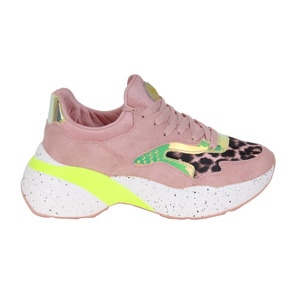 ZAPATILLAS MUJER AGUA DE COCO URBANAS ROSA PINK YELLOW - 1