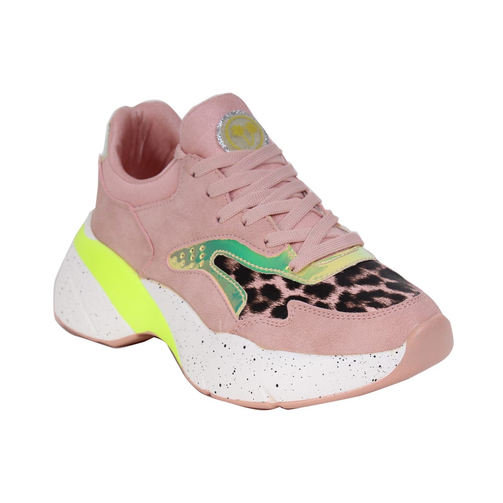 ZAPATILLAS MUJER AGUA DE COCO URBANAS ROSA PINK YELLOW - 2