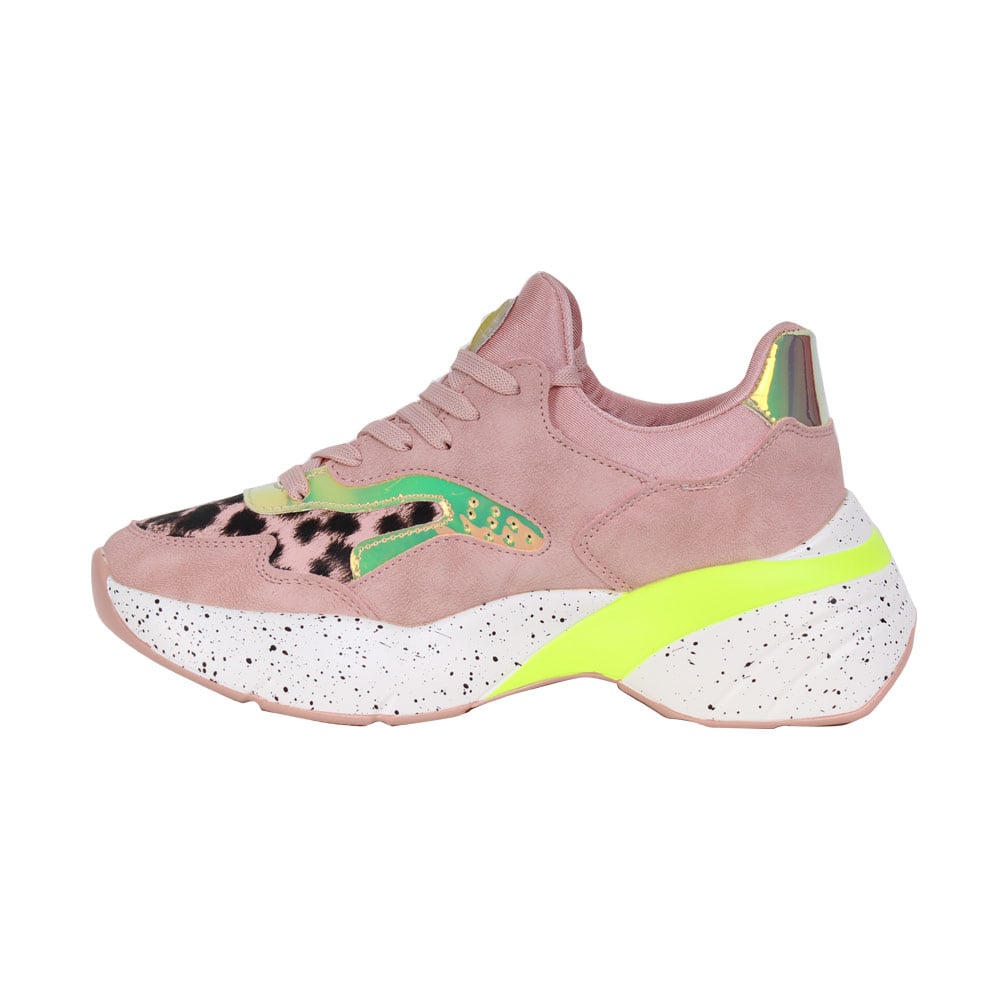 ZAPATILLAS MUJER AGUA DE COCO URBANAS ROSA PINK YELLOW - 3