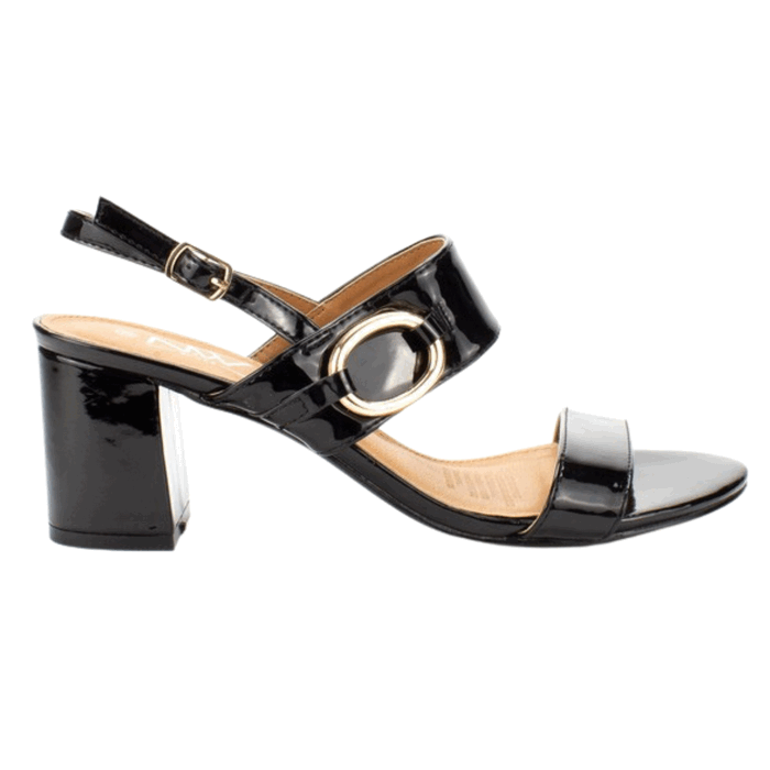 SANDALIAS MUJER NEW WALK TEXTIL ARGOLLA NEGRA - 1
