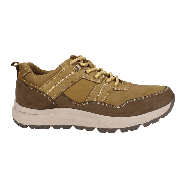 ZAPATILLAS HOMBRE NAT GEO CASUALES CAFÉ CLARO LANCO CUERO - 1