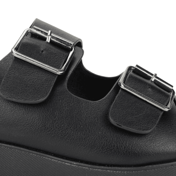 SANDALIA NEW WALK SLIP ON NEGRA - 4