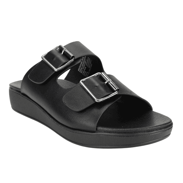 SANDALIA NEW WALK SLIP ON NEGRA - 5