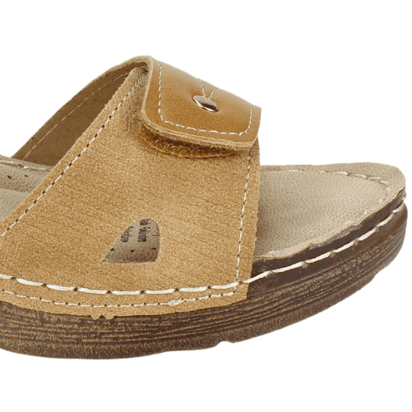 SANDALIA NEW WALK VELCROS MARRON - 4