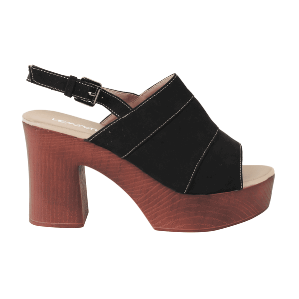 SANDALIA NEW WALK TOTORALILLO NEGRA - 1