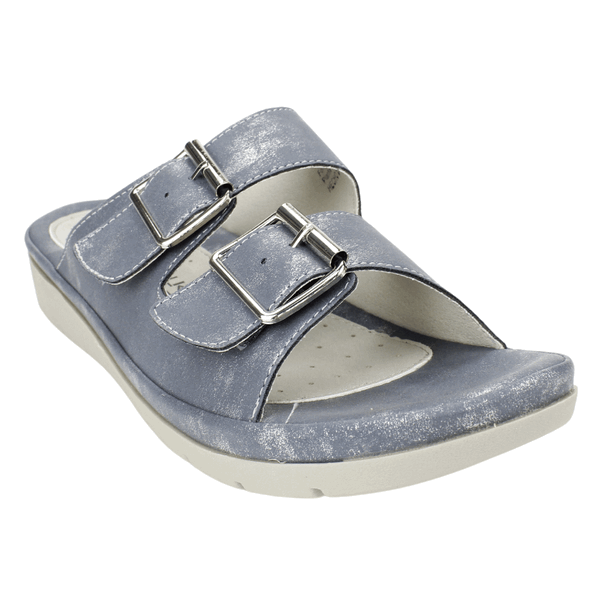 SANDALIAS MUJER NEW WALK SLIP ON DENIM - 2