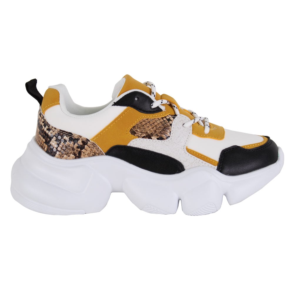 ZAPATILLAS MUJER AGUA DE COCO URBANAS BLANCO REPTIL MO