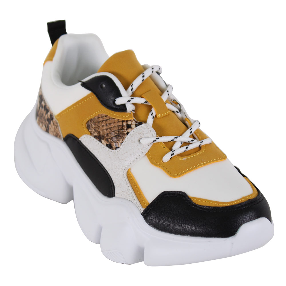 ZAPATILLAS MUJER AGUA DE COCO URBANAS BLANCO REPTIL MO - 3