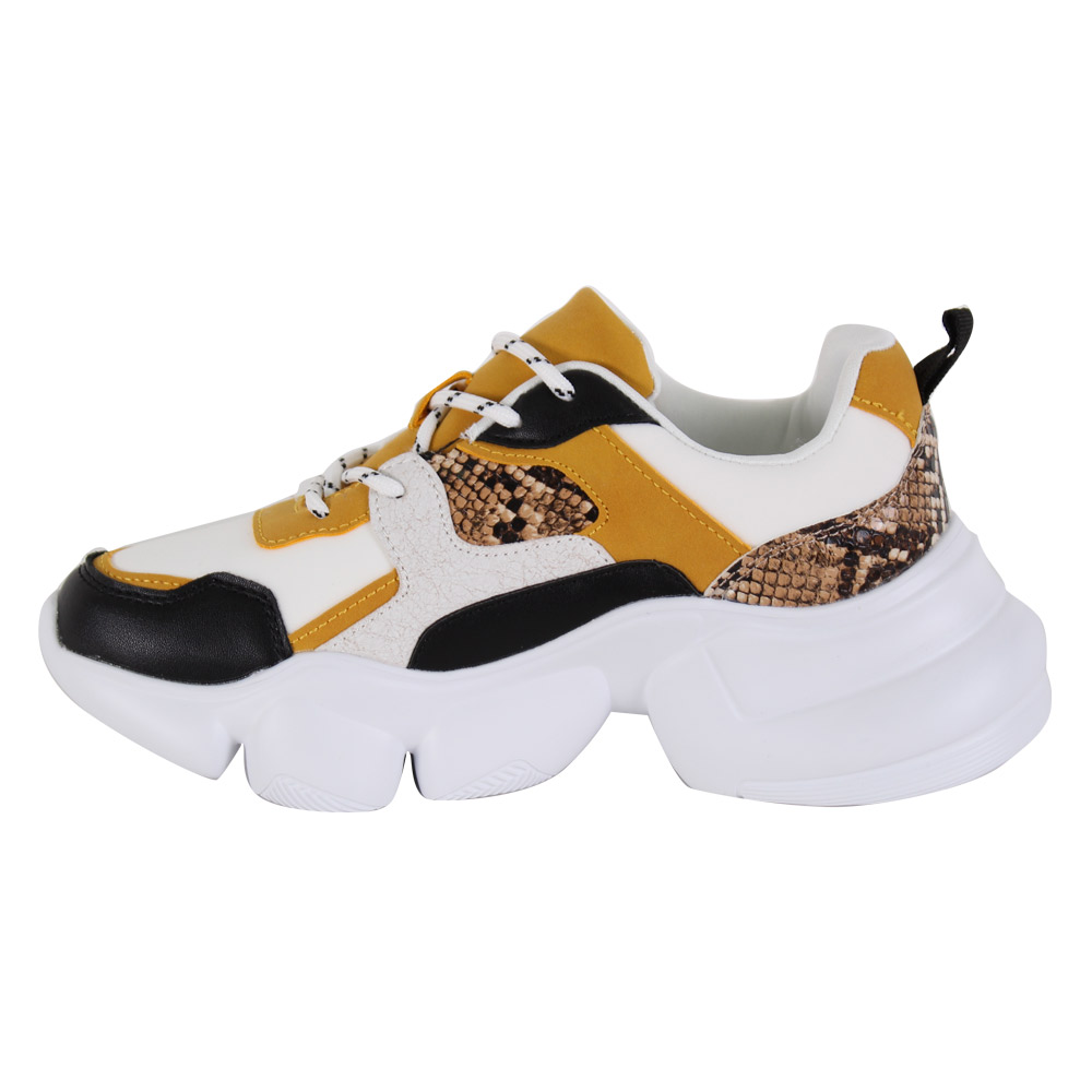 ZAPATILLAS MUJER AGUA DE COCO URBANAS BLANCO REPTIL MO - 4