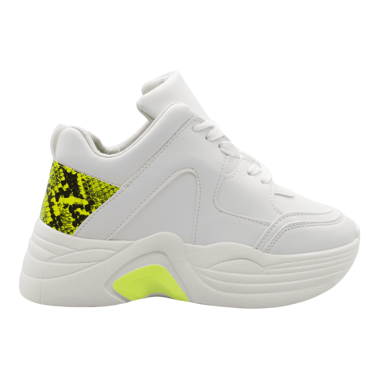 ZAPATILLAS MUJER NEW WALK URBANAS AMARILLO SNAKE - 1