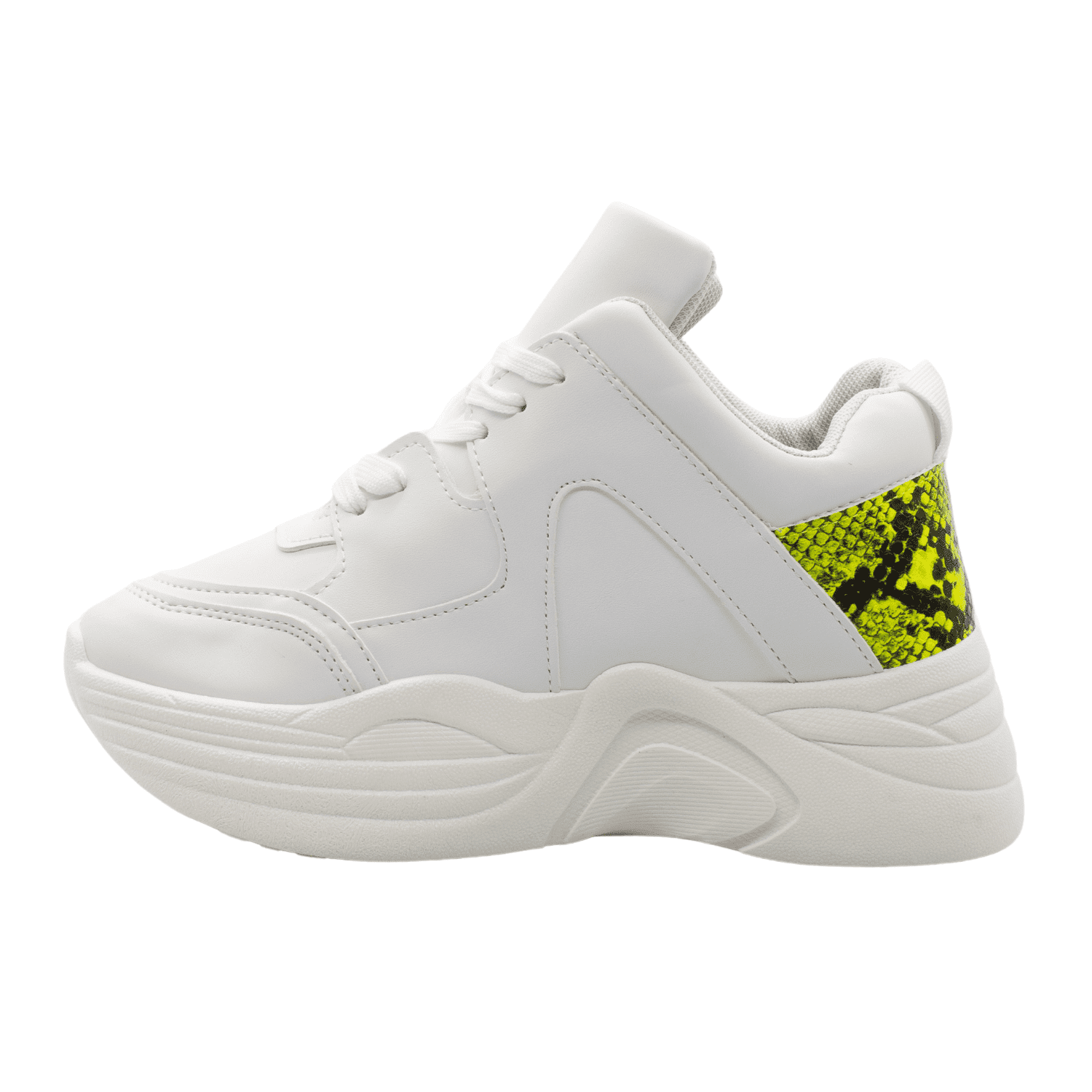 ZAPATILLAS MUJER NEW WALK URBANAS AMARILLO SNAKE - 3