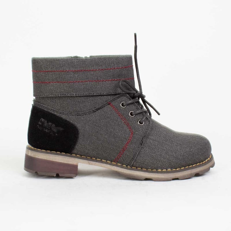 BOTÍN NEGRO NEW WALK CASUAL - 1
