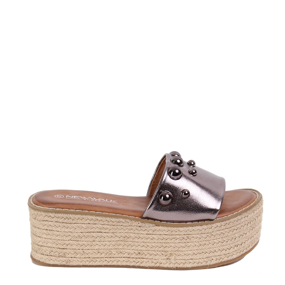 SANDALIAS MUJER NEW WALK PERLAS PEWTER - 1