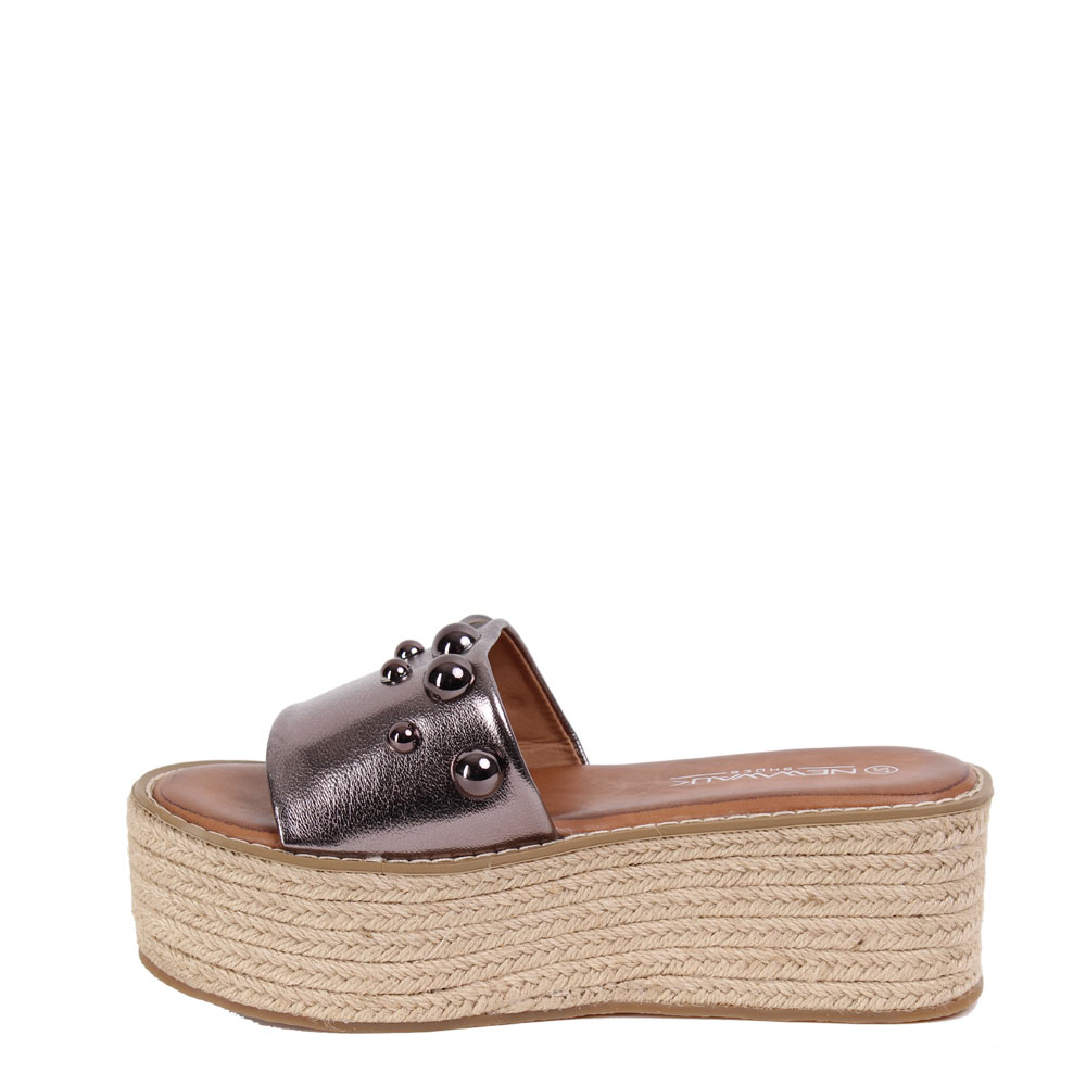 SANDALIAS MUJER NEW WALK PERLAS PEWTER - 4