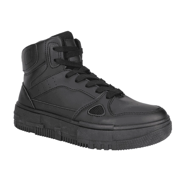 ZAPATILLAS MUJER NEW WALK ESCOLARES NEGRO CAÑA ALTA - 2
