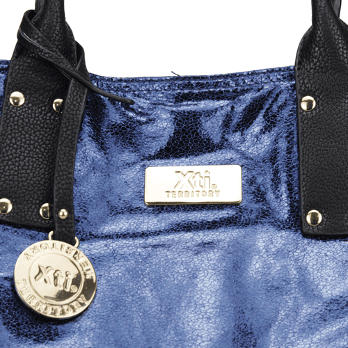 CARTERA XTI AZUL METALICO - 3