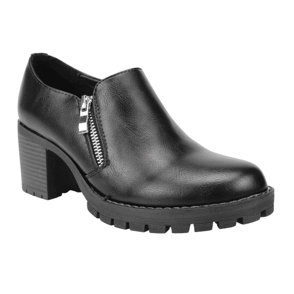 BOTÍN NEGRO CORTO NEW WALK CIERRE CASUAL - 2