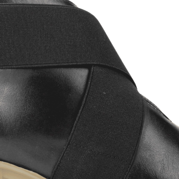 BOTÍN CUERO NEGRO PALM CRUZADO CASUAL - 4