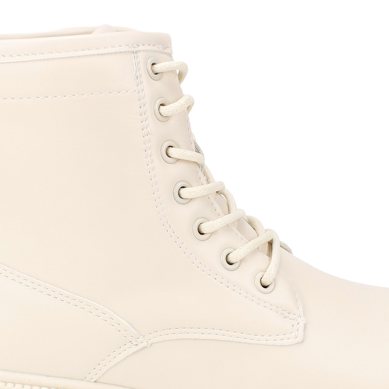 BOTÍN CREMA NEW WALK COMBAT MILITAR CASUAL - 4