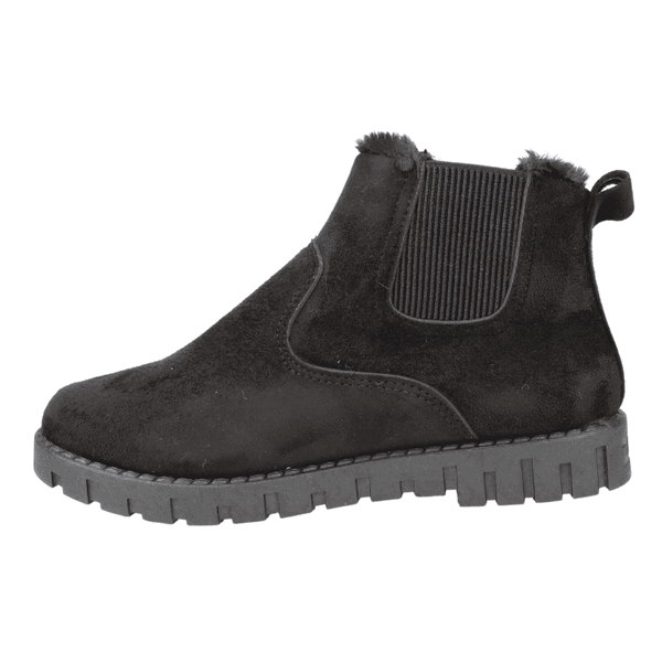 BOTÍN NEGRO NEW WALK PELUDO CASUAL - 3