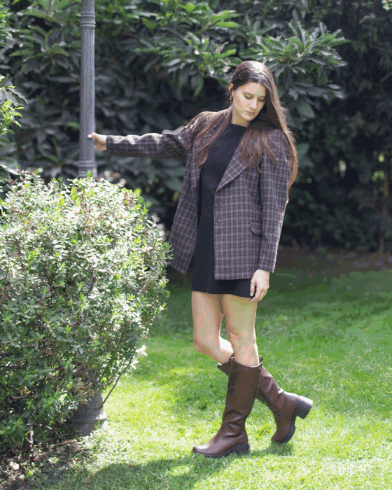 BOTAS MUJER NEW WALK CAFÉ PLATAFORMA - 2