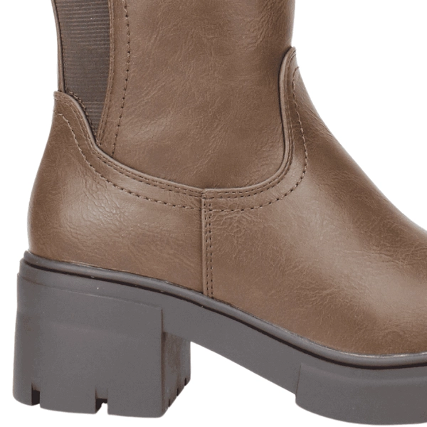 BOTAS MUJER NEW WALK CAFÉ PLATAFORMA - 5