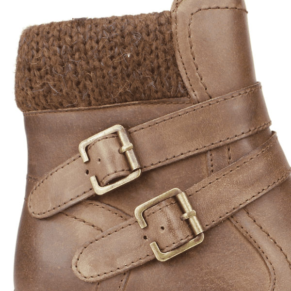 BOTÍN CUERO MARRÓN PALM JABIRÚ CASUAL - 5