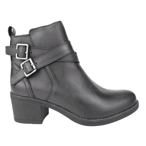 BOTIN CUERO NEGRO PALM BAZA CASUAL 38