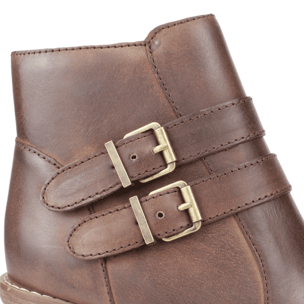 BOTÍN CUERO MARRÓN PALM SILFO CASUAL - 5