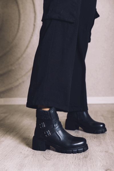 BOTIN PALM JABIRU CUERO NEGRO - 2