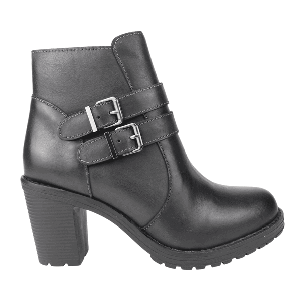 BOTÍN CUERO NEGRO PALM SILFO CASUAL - 1