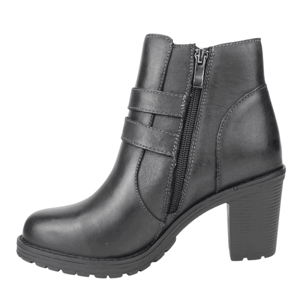 BOTÍN CUERO NEGRO PALM SILFO CASUAL - 4