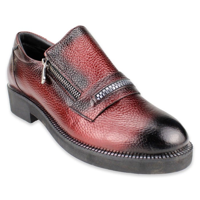 ZAPATO EXS RUFF CUERO BURDEO - 2