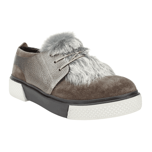 ZAPATILLAS MUJER EXS URBANAS CAFÉ CHIPORRO CUERO - 2