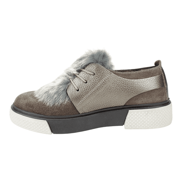 ZAPATILLAS MUJER EXS URBANAS CAFÉ CHIPORRO CUERO - 3