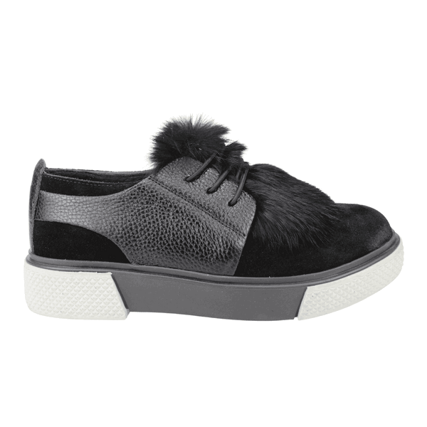 ZAPATILLAS MUJER EXS URBANAS NEGRO CHIPORRO CUERO - 1