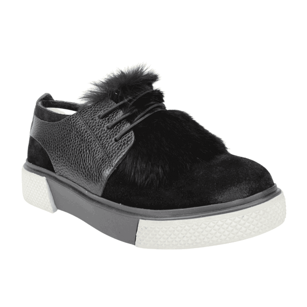 ZAPATILLAS MUJER EXS URBANAS NEGRO CHIPORRO CUERO - 2