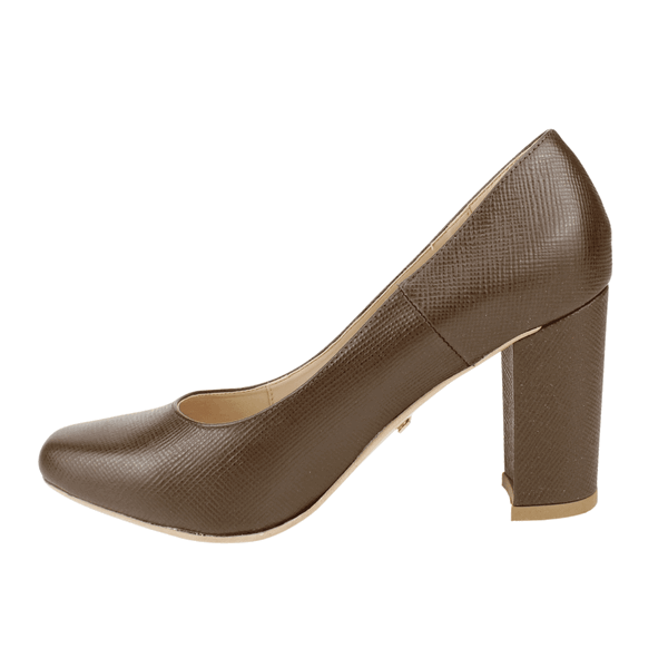 ZAPATO EXS CUERO TEXTURADO CAFE - 3