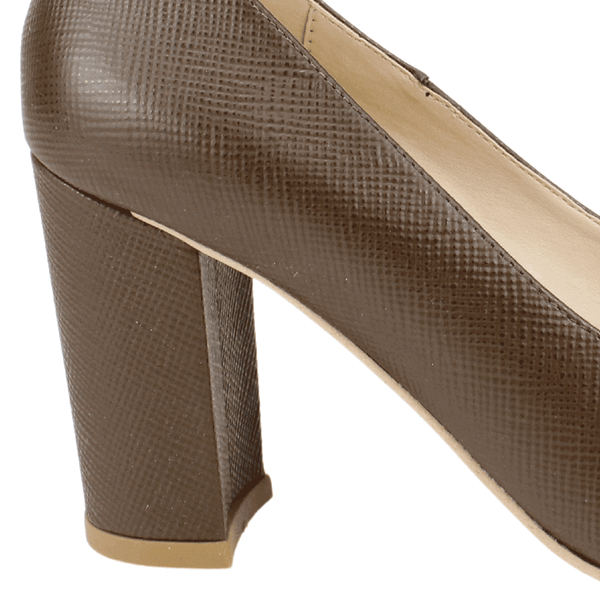 ZAPATO EXS CUERO TEXTURADO CAFE - 4