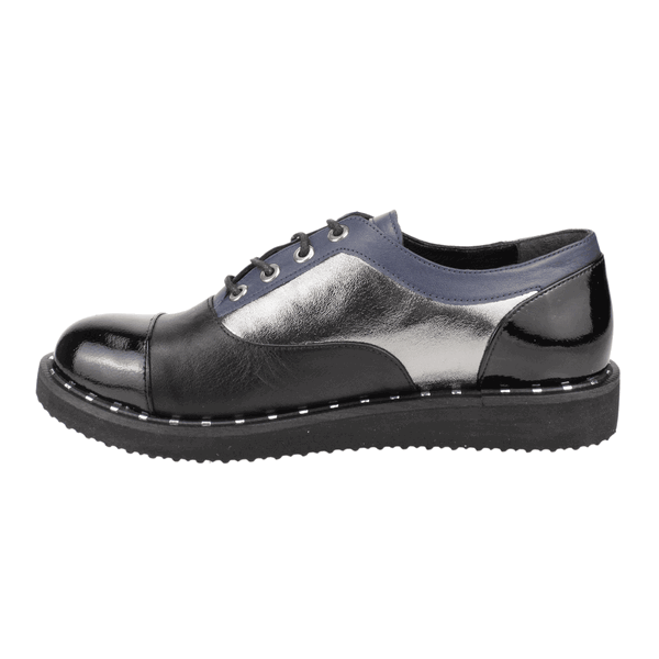 ZAPATO EXS CUERO BRILLANTE NEGRO - 3