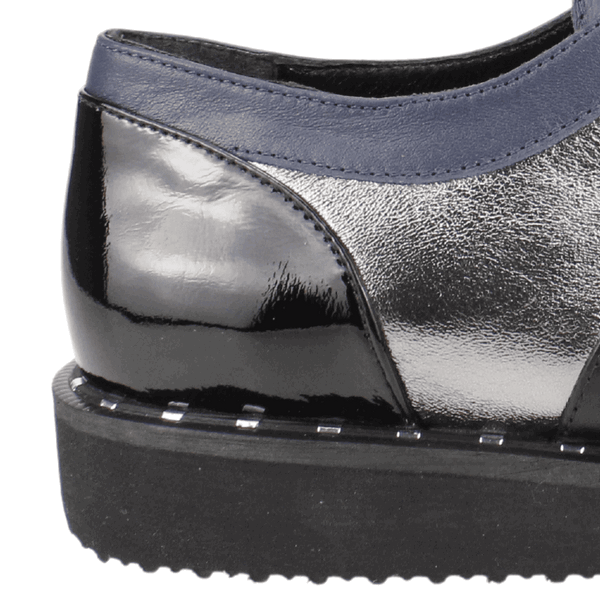 ZAPATO EXS CUERO BRILLANTE NEGRO - 4