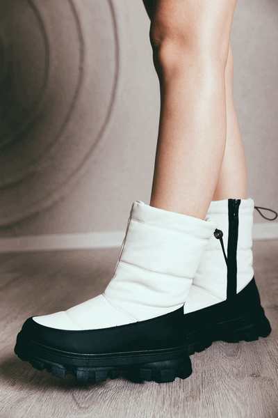 BOTAS MUJER AGUA DE COCO PUFF CREMA - 2