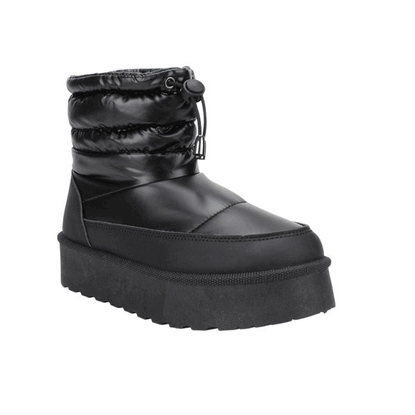 BOTÍN NEGRO AGUA DE COCO PLATAFORMA CASUAL - 3