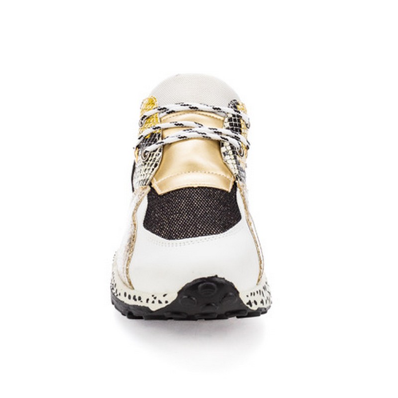 ZAPATILLAS MUJER ALEXANDER URBANAS DORADO SHINE - 2