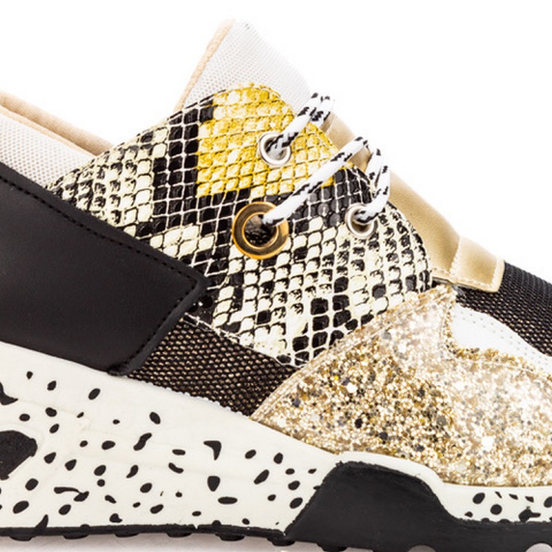 ZAPATILLAS MUJER ALEXANDER URBANAS DORADO SHINE - 4