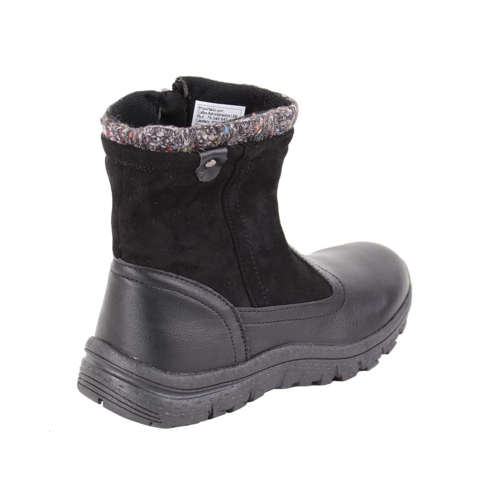 BOTÍN NEGRO NEW WALK ROBY CASUAL - 4