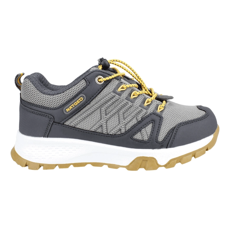 ZAPATILLAS NIÑO NAT GEO OUTDOOR GRIS KIDS WATERPROOF RELIEVE - 1
