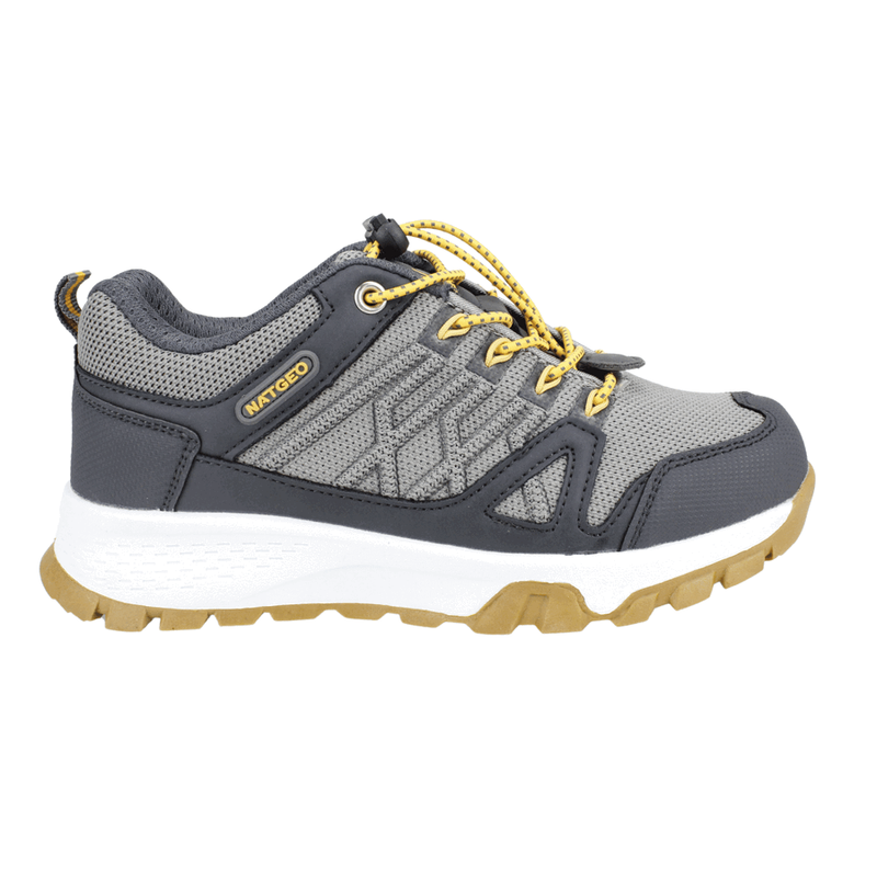 ZAPATILLAS NIÑO NAT GEO OUTDOOR GRIS KIDS WATERPROOF RELIEVE - 1